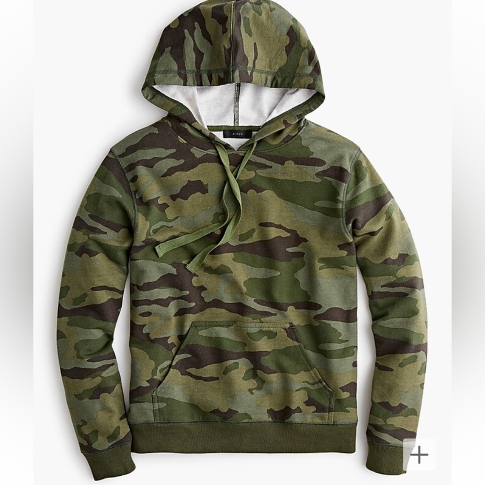 J. Crew Hoodie sweatshirt in camo